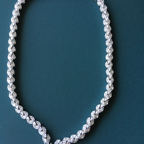 Rhinestone Necklace, New, never worn. - Picture 6 of 14